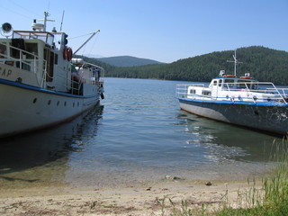 fishing boat in harbor