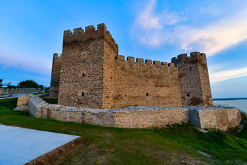 Fototapeta na wymiar Ruins of old turkish fortress Ram by the river Danube in Serbia.