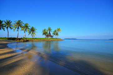 tropical seascape in Sabah Malaysia