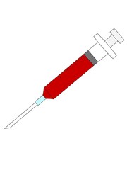 illustration of a draw blood