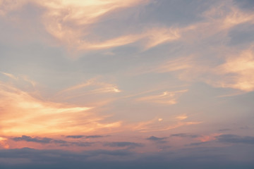Naklejka na ściany i meble Sunset sky and clouds abstract background.