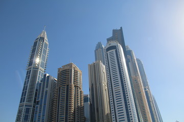 Fototapeta na wymiar Dubai, skyline centre ville