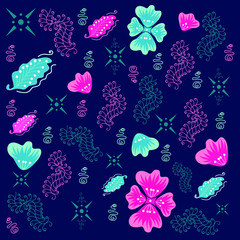 seamless pattern with butterflies