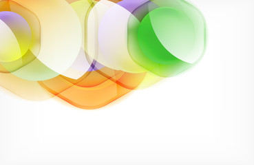 Abstract background - glass shiny transprent hexagon shapes overlapping eath other. Vector Illustration For Wallpaper, Banner, Background, Card, Book Illustration, landing page