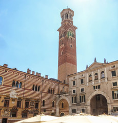 Obraz premium Verona Italien Panorama Altstadt und Sehenswürdigkeiten
