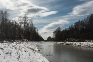 river in winter