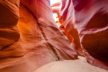 Beautiful Antelope canyon, Navajo land east of Page, USA