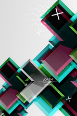 Metal arrow shape background. Abstract geometric background with 3d effect composition For Wallpaper, Banner, Background, Card, Book Illustration, landing page