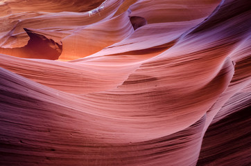 Beautiful Antelope canyon, Navajo land east of Page, USA