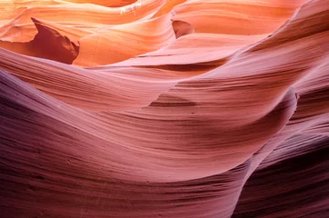 Foto op Aluminium Koraal Mooie Antelope-canyon, Navajo-land ten oosten van Page, VS