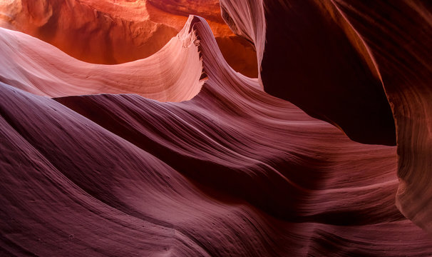 Beautiful Antelope canyon, Navajo land east of Page, USA