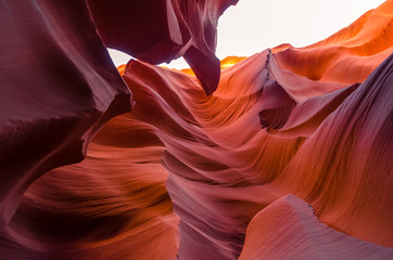 Beautiful Antelope canyon, Navajo land east of Page, USA