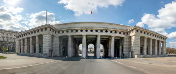 Fototapeta na wymiar Hofburg in Vienna without people
