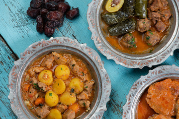 Eid Mubarak Traditional Ramadan Iftar dinner.