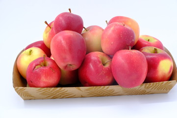 New Zealand apple on white background