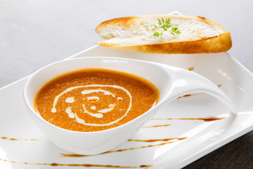 soup in a bowl