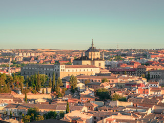 Fototapeta na wymiar Aerial views of the historic city of Toledo