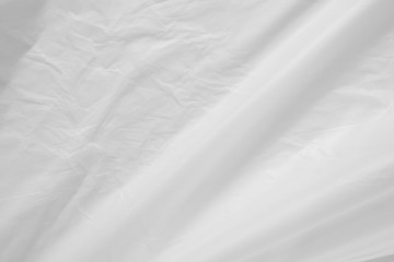 White plastic bag background texture close up