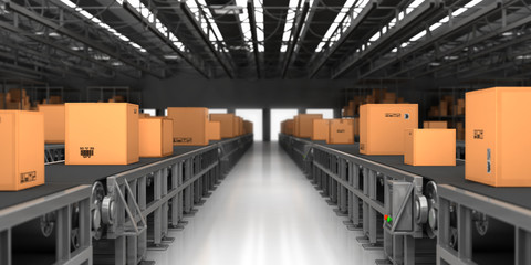 Carton Package in Warehouse