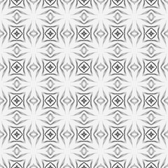 Hand drawn tropical seamless border.  Black and 