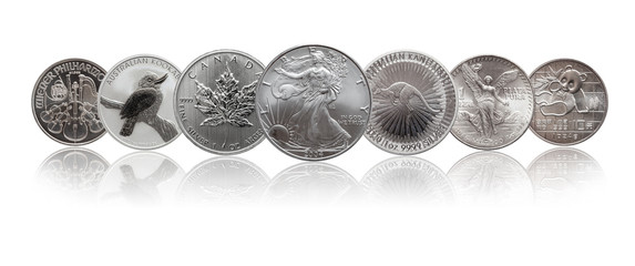 one ounce silver bullion coins 