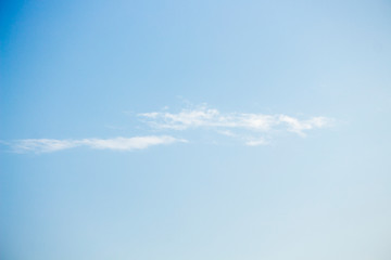 Bright blue sky with white clouds for background or wallpapers