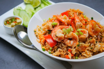 Fried rice with shrimp 