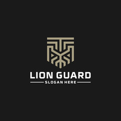 lion guard logo vector