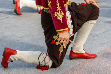 Turkish traditional dance performance (detail)