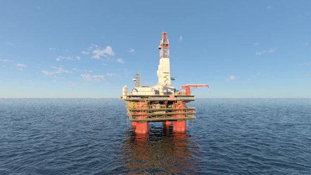 oil rig drilling platform