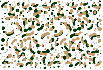 Abstract shapes designed for printing and decoration.