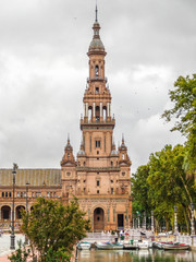 Fototapeta na wymiar Sevilla, Plaza de Espana, Altstadt, Sehenswürdigkeit