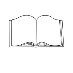 Set of sketches of books. Vector illustration.