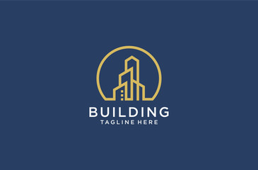 Abstract Buildings Logo. Real Estate Logo. Apartment Logo. Creative House Logo