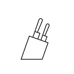 Obraz premium Knife holder icon. Vector