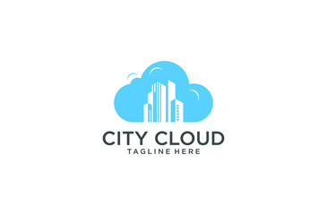 City Cloud Logo Design Template