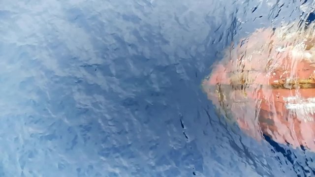 vessel`s bow, fore part, underwater bulb