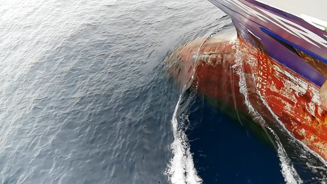 vessel`s bow, fore part, underwater bulb