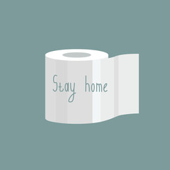 Toilet paper with the words 