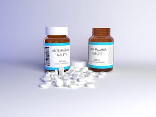 Anti-malaria tablets (pills) for protection against malaria