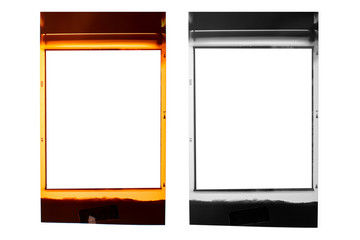 Medium format color film frame.With white space.