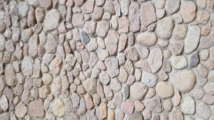 Background wall made of natural stone