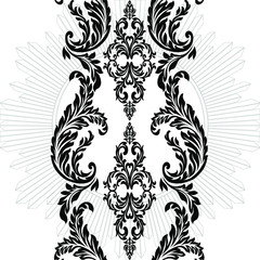 Vector Vintage Baroque card. Vector Ornamental frame.