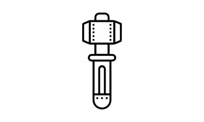Claw hammer, hammer, hand tool, nail hammer,construction tool,  hand tool, large hammer free vector icon