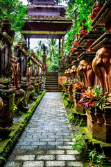 Details of Thai temple. Dusit Dhewa. Koh Samui. Thailand.