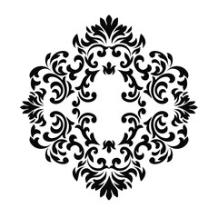 Vector Vintage Baroque card. Vector Ornamental frame.