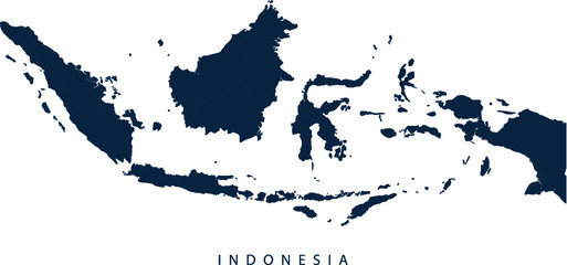 Indonesia Map Illustration Vector