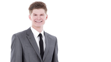 in full growth.portrait of a young professional