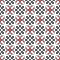 Moroccan decorative pattern for the background, tile and textiles. It is assembled from modular parts. Vector. Seamless.