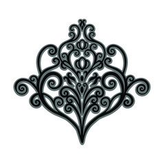 Vector Vintage Baroque card. Vector Ornamental frame.